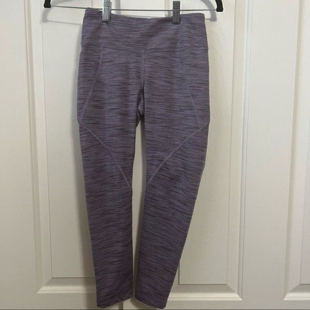 PATAGONIA Centered Crop Legging Purple and Gray